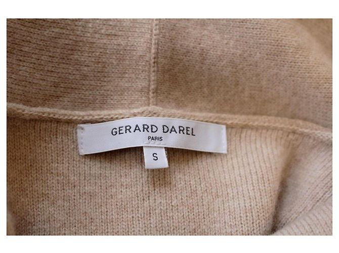 Gerard Darel Gérard Darel Cappotto in Cashmere Beige con Collo in Pelliccia di Volpe - vista 3