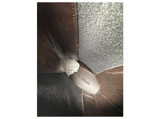 Bottega Veneta Tire Boots Schwarz Leder - Ansicht 14