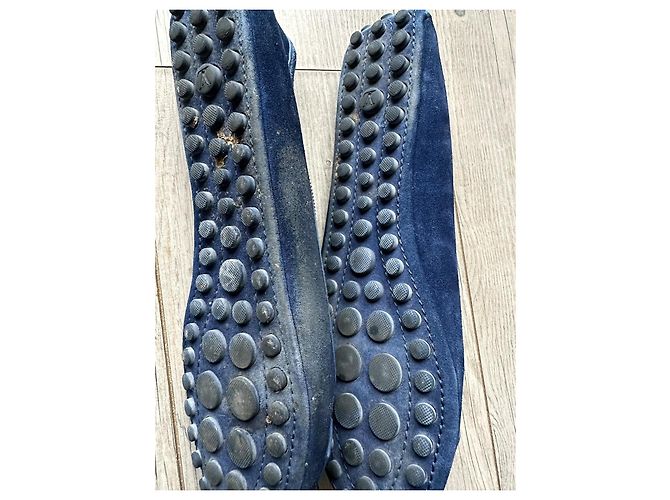 Louis Vuitton Bailarinas de Gamuza Azul - vista 10