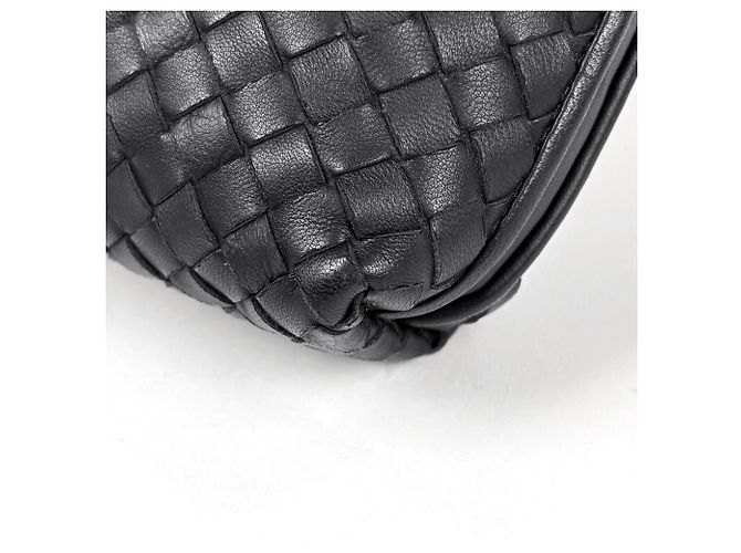 Borsa a tracolla Bottega Veneta nera - vista 3