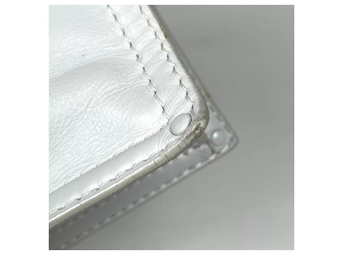 Borsa Tote Loewe in pelle bianca - vista 3