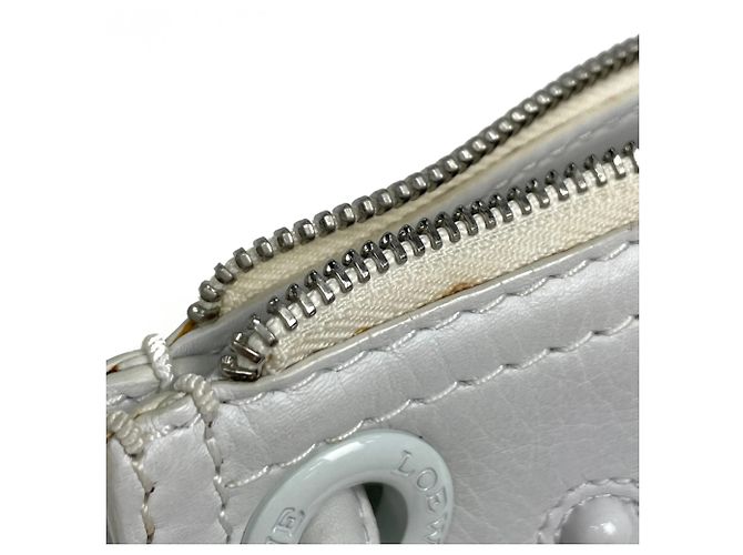 Borsa Tote Loewe in pelle bianca - vista 7
