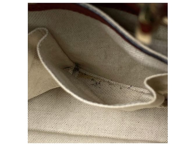 Borsa a mano in pelle 2-Way Gucci Bamboo Shopper Medium - vista 5