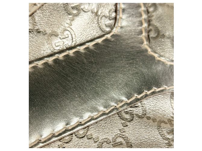 Borsa a tracolla Gucci in pelle dorata - vista 5