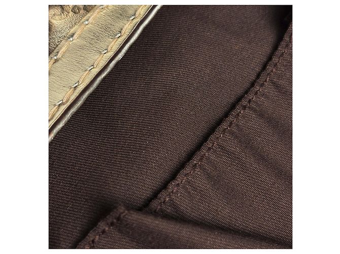 Borsa a tracolla Gucci in pelle dorata - vista 7