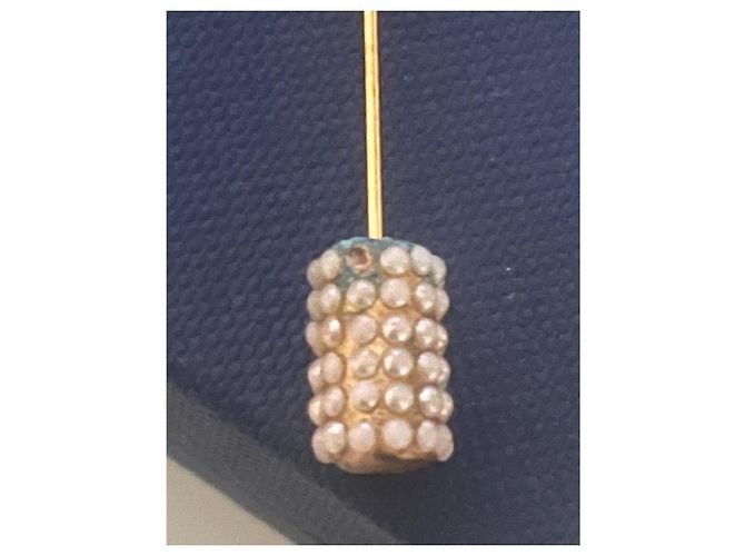 Spilla Chanel Barocca a Cuore con Perle Dorata - vista 7