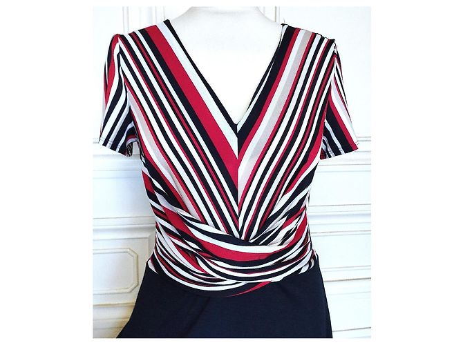 Autre Marque Bréal Vestido a Rayas Seventies - vista 2