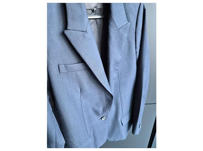 ISABEL MARANT Blazer de lana azul marino - vista 6