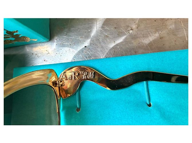Autre Marque Anna Dello Russo x H&M Gafas de sol Cat-Eye doradas - vista 10