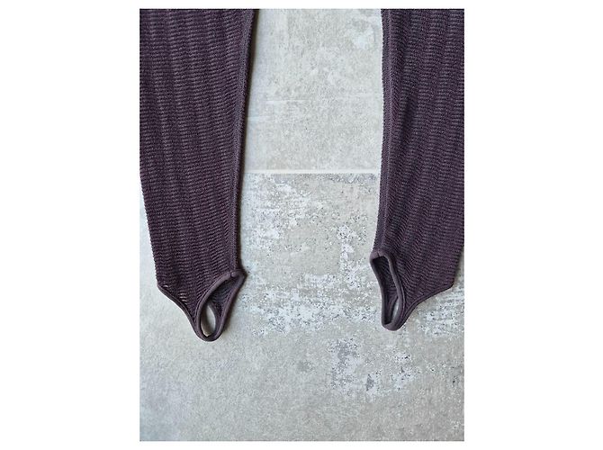 Alaïa Damenhose Aubergine Viskose Polyester Polyamid Elastan - Ansicht 2