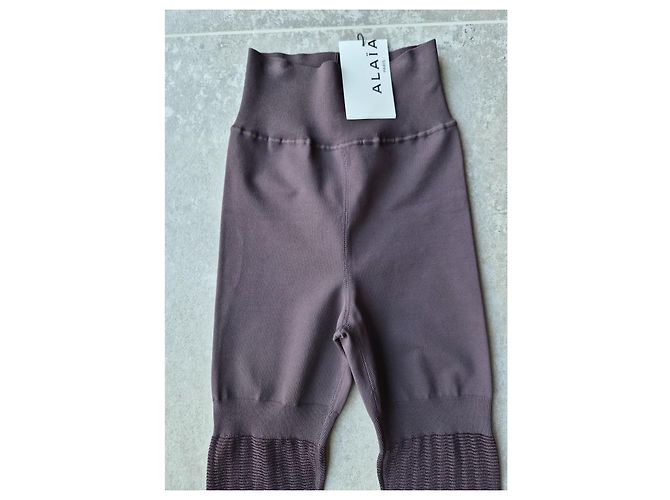 Alaïa Damenhose Aubergine Viskose Polyester Polyamid Elastan - Ansicht 3