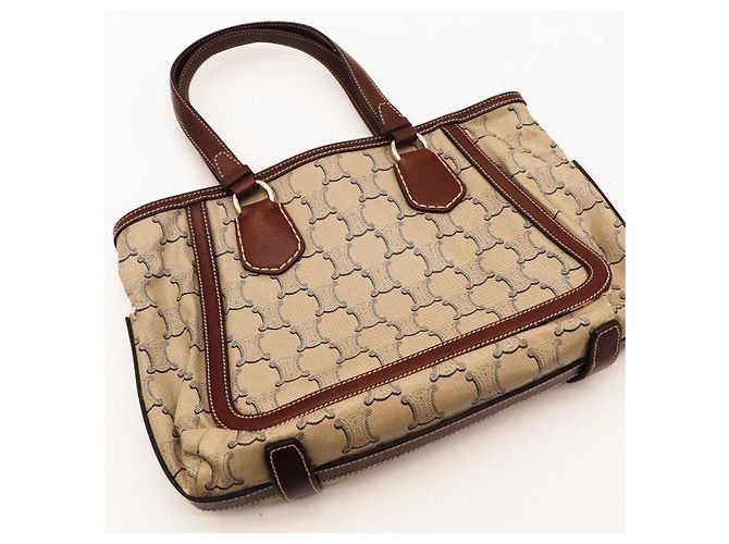 Céline Borsa Tote Celine Canvas Leather Monogram - vista 6