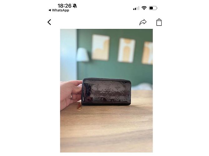 Louis Vuitton Portafoglio Zippy Monogram Vernis Nero - vista 2