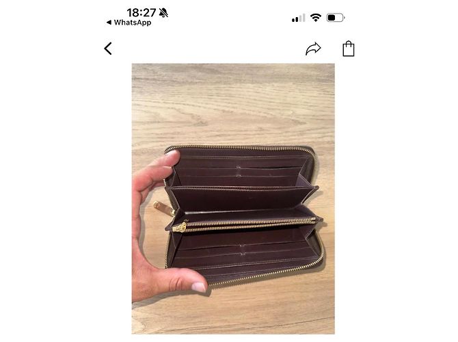 Louis Vuitton Portafoglio Zippy Monogram Vernis Nero - vista 4