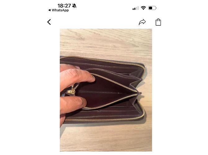 Louis Vuitton Portafoglio Zippy Monogram Vernis Nero - vista 5
