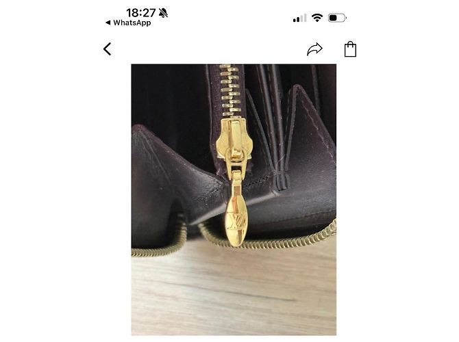 Louis Vuitton Portafoglio Zippy Monogram Vernis Nero - vista 7