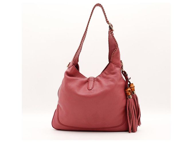 Borsa Hobo Gucci in pelle rossa - vista 3