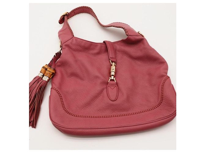 Borsa Hobo Gucci in pelle rossa - vista 6