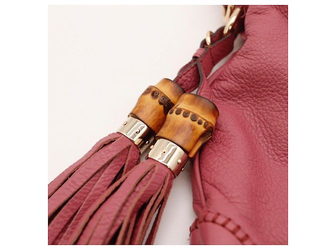 Borsa Hobo Gucci in pelle rossa - vista 7