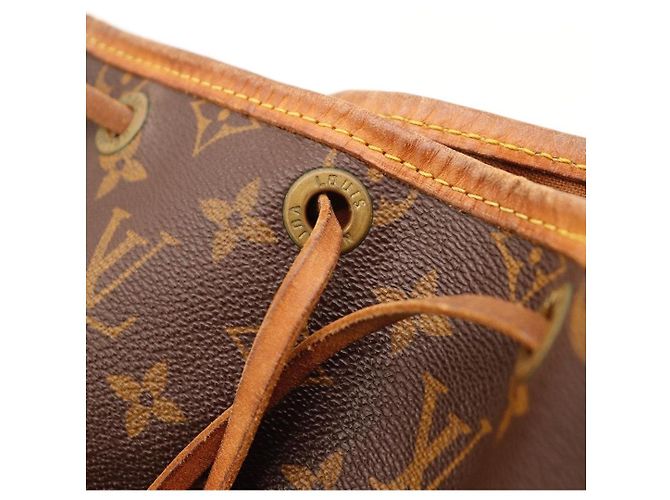Borsa a Secchiello Louis Vuitton Monogram Noe in Pelle Marrone - vista 10