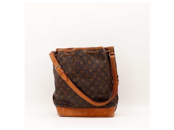 Borsa a Secchiello Louis Vuitton Monogram Noe in Pelle Marrone - vista 3