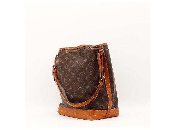 Borsa a Secchiello Louis Vuitton Monogram Noe in Pelle Marrone - vista 4