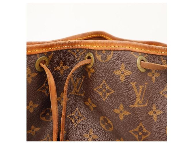 Borsa a Secchiello Louis Vuitton Monogram Noe in Pelle Marrone - vista 7