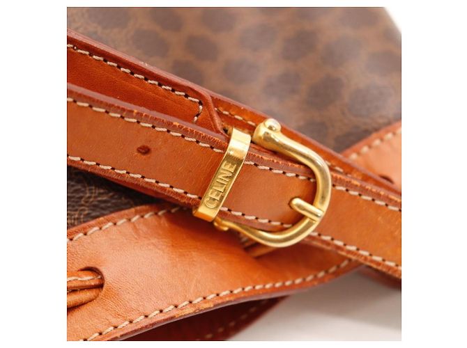Céline Borsa Secchiello Celine Monogram in Pelle Marrone - vista 10