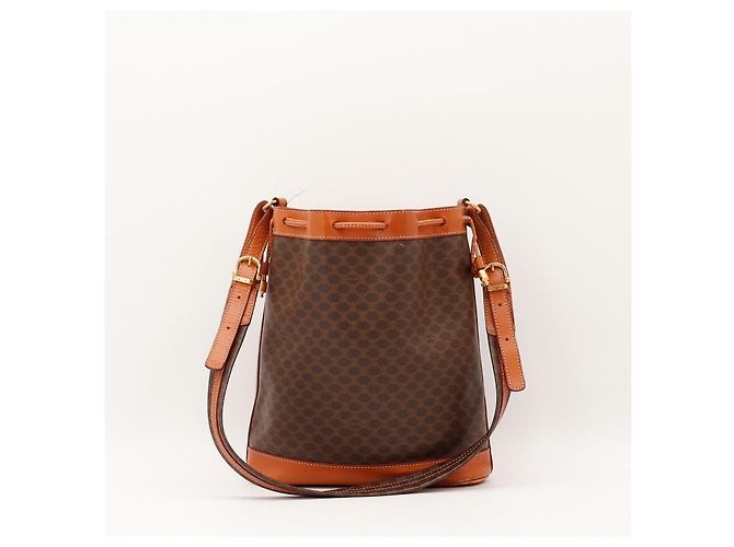 Céline Borsa Secchiello Celine Monogram in Pelle Marrone - vista 3