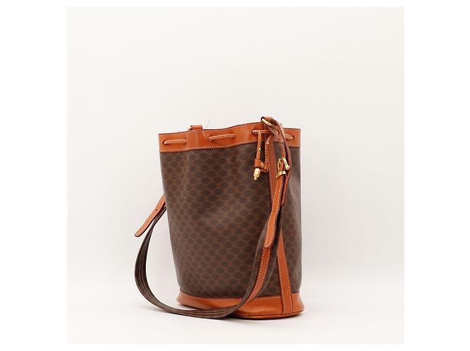 Céline Borsa Secchiello Celine Monogram in Pelle Marrone - vista 4