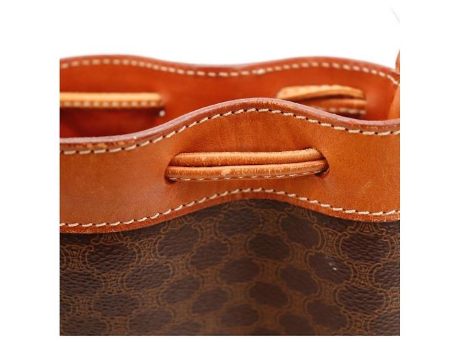 Céline Borsa Secchiello Celine Monogram in Pelle Marrone - vista 8