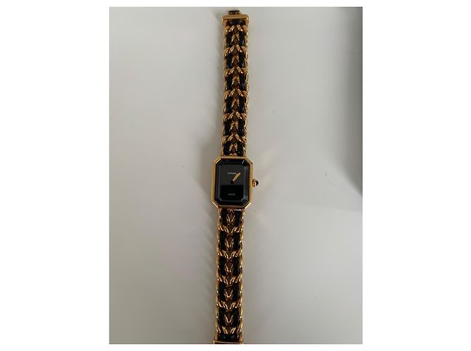 Orologio Chanel Première Oro Giallo Pelle Nera - vista 2