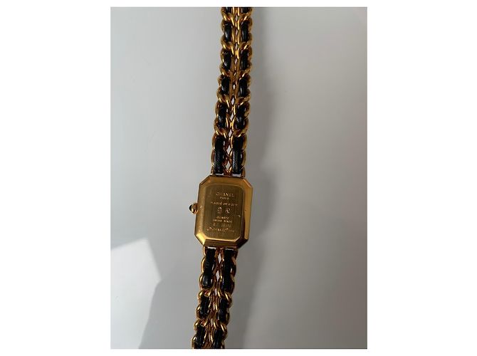 Orologio Chanel Première Oro Giallo Pelle Nera - vista 3