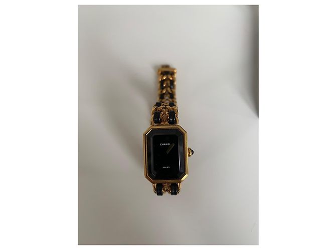 Orologio Chanel Première Oro Giallo Pelle Nera - vista 4