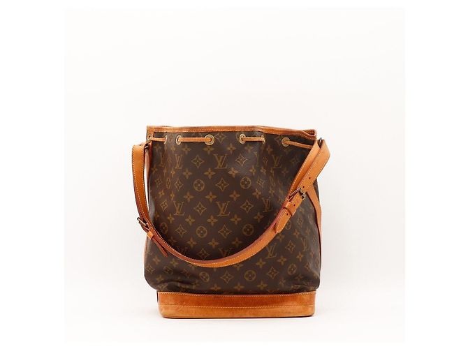 Borsa a Secchiello Louis Vuitton Monogram Noe in Pelle Marrone - vista 3