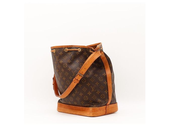 Borsa a Secchiello Louis Vuitton Monogram Noe in Pelle Marrone - vista 4