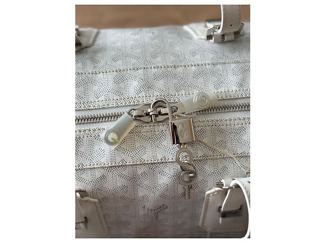 Goyard Borsa da Viaggio Croisière 45 Bianca - vista 13
