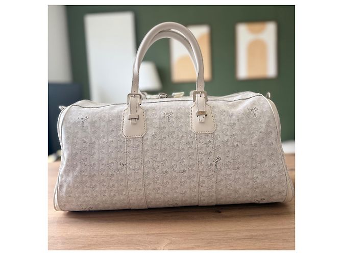 Goyard Borsa da Viaggio Croisière 45 Bianca - vista 7