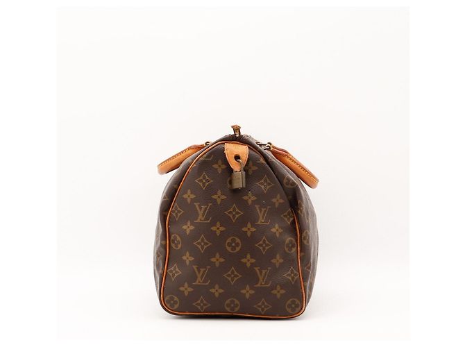 Borsa a mano Louis Vuitton Speedy 30 Monogram Canvas Brown - vista 3