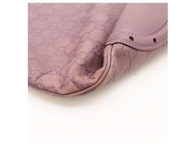 Borsa Hobo Gucci Monogram Leather Mauve - vista 10