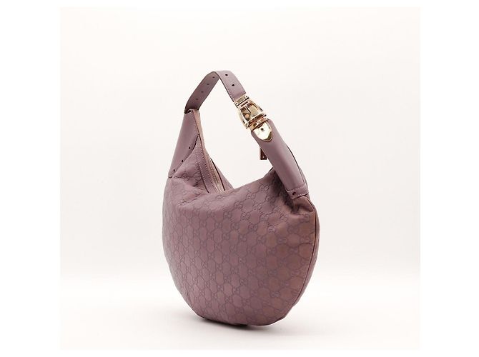 Borsa Hobo Gucci Monogram Leather Mauve - vista 2