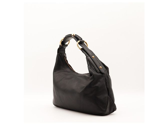 Borsa Hobo Gucci in pelle nera - vista 2