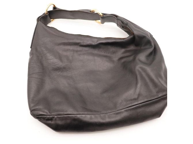 Borsa Hobo Gucci in pelle nera - vista 6