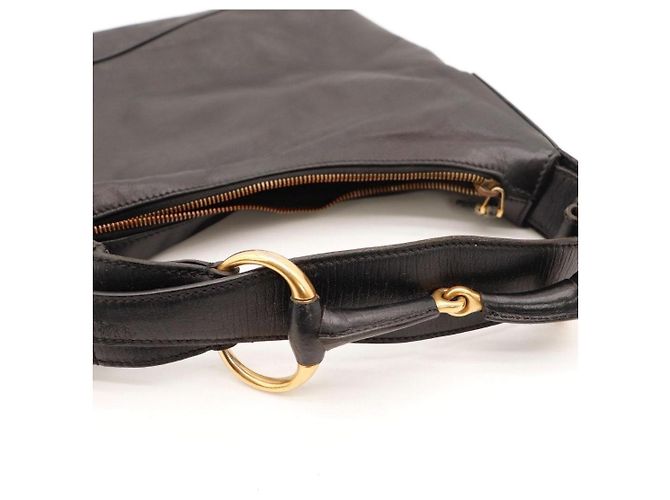 Borsa Hobo Gucci in pelle nera - vista 7