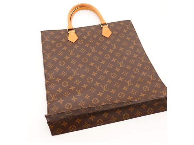Borsa Tote Louis Vuitton Monogram in pelle marrone - vista 6