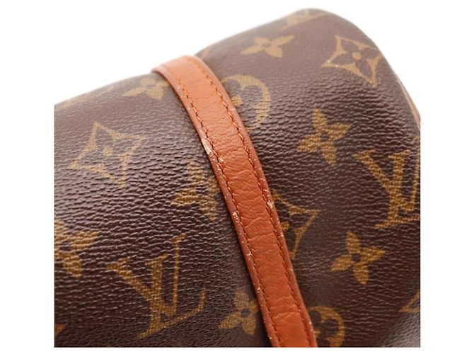 Borsa Louis Vuitton Monogram Papillon 30 in pelle marrone - vista 10