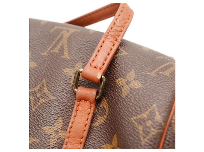 Borsa Louis Vuitton Monogram Papillon 30 in pelle marrone - vista 11