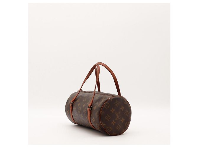 Borsa Louis Vuitton Monogram Papillon 30 in pelle marrone - vista 2