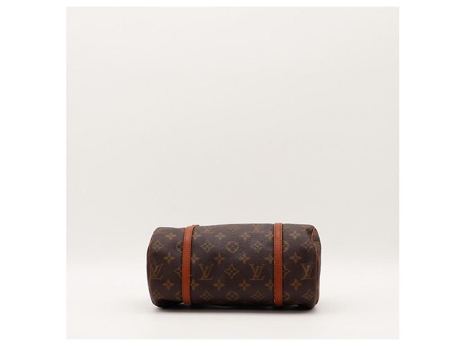 Borsa Louis Vuitton Monogram Papillon 30 in pelle marrone - vista 5