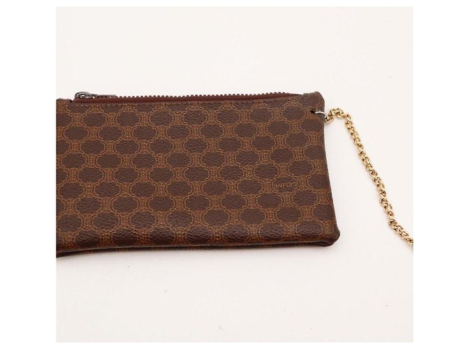 Céline Borsa a Secchiello Celine Monogram in Pelle Marrone - vista 11